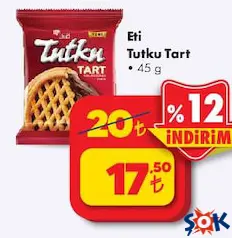 ETİ TUTKU TART 45 GR fiyat ve kampanya bilgisi